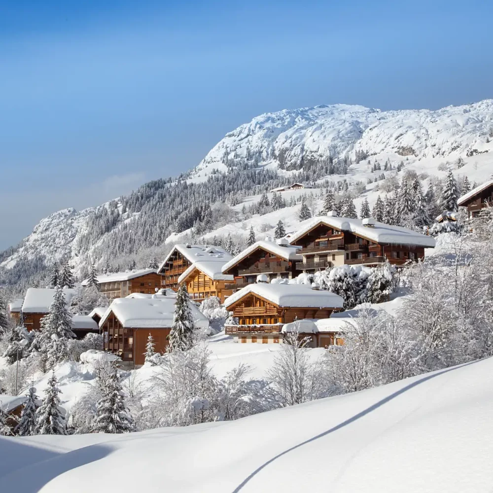 Village Alpin près du camping en Haute-Savoie.