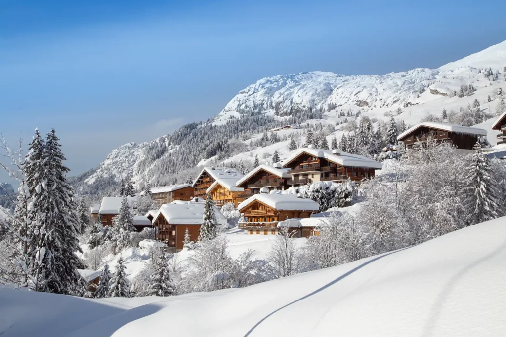 Village Alpin près du camping en Haute-Savoie.